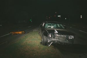 car accident at traffic light
